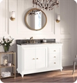 Ronbow 066248-W01 Genova 48" Freestanding Single Bathroom Vanity Base Cabinet in White
