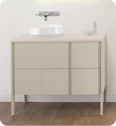 Ronbow E020641-E40 Brit 41 1/4" Freestanding Single Bathroom Vanity Base Cabinet in Bristol Beige