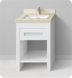 Ronbow 038123-E23 Kendra 23" Freestanding Single Bathroom Vanity Base in Glossy White