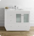 Ronbow 081936-W01 Shaker 35 5/8" Freestanding Single Bathroom Vanity Base Cabinet in White