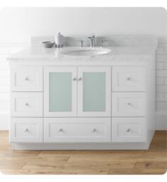 Ronbow 081948-W01 Shaker 47 5/8" Freestanding Single Bathroom Vanity Base Cabinet in White