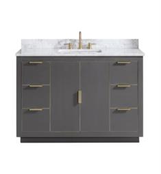 Avanity AUSTEN-VS49-TGG Austen 49" Freestanding Single Bathroom Vanity with Sink in Twilight Gray with Gold Trim