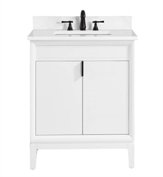 Avanity EMMA-VS31-WT Emma 31" Freestanding Single Bathroom Vanity with Sink in White