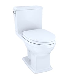 TOTO MS494124CEMFG#01 Connelly Two-Piece Elongated Toilet with 1.28 GPF & 0.9 GPF Dual Flush in Cotton White