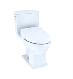 TOTO MW4943044CEMFG#01 Connelly Two-Piece Elongated Toilet with 1.28 GPF & 0.9 GPF Dual Flush and Washlet+ S500E Washlet in Cotton White