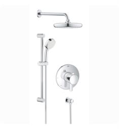Grohe 35051001 Europlus Wall Mount Pressure Balance Shower Set in Chrome