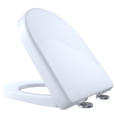 TOTO SS237R#01 15 1/2" Slim D-Shape Closed Front Toilet Seat and Cover in Cotton White