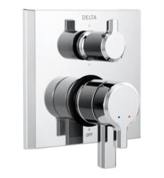 Delta T27999 Pivotal 7 1/8" Pressure Balanced Valve Trim with Integrated Volume Control and Six Function Diverter