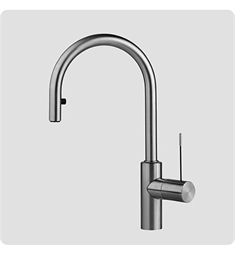 KWC 10.151.102.700 Ono 15 3/4" Single Handle Deck Mounted Pull-Down Kitchen Faucet in Solid Stainless Steel