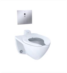 TOTO CT708UV Commercial Flushometer Wall Mount Ultra High Efficiency Elongated Toilet with Back Spud Inlet