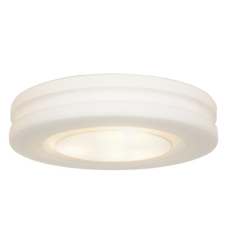 Access Lighting C50188whoplen1218b Altum 2 Light 15 3 4 Flush Mount Fluorescent Ceiling In White With Opal Glass Shade - Fluorescent Ceiling Light Shades
