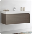 Fresca FCB8011GO-I Mezzo 48" Gray Oak Modern Bathroom Vanity with Integrated Sink