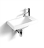 Decotec 114502.3-100 Sucre 16" Wall Mount Rectangular Handwash Bathroom Sink with Soap Dish in Blanc Polaire