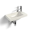 Decotec 114502.2-846 Sucre 16" Wall Mount Rectangular Handwash Bathroom Sink with Soap Dish in Pergame