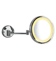 Afina MW-102 9 3/4" Wall Mount Single Sided LED Lighted Magnifying Makeup Mirror in Polished Chrome