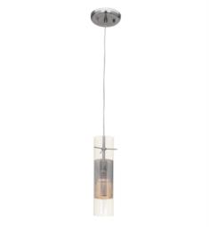 Access Lighting 50525-BS-CLM Spartan 1 Light 3" Ceiling Mount Halogen Pendant in Brushed Steel with Metal Mesh in Clear Glass Diffuser