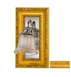 Afina ST-CHA-GD Signature 7 3/4" Wall Mount Chateau Framed Side Sconce in Gold