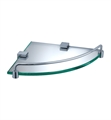 Fresca FAC0448 Ottimo Corner Glass Shelf in Chrome