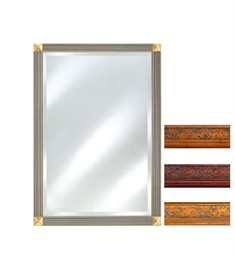 Afina FM1622PAL Signature 25 3/4" Rectangular Parliament Framed Wall Mount Bathroom Mirror