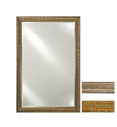 Afina FM2026ELG Signature 31 1/4" Rectangular Elegance Framed Wall Mount Bathroom Mirror
