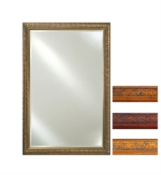 Afina FM2026PAL Signature 29 3/4" Rectangular Parliament Framed Wall Mount Bathroom Mirror