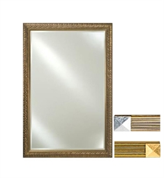 Afina FM2026MER Signature 29 3/4" Rectangular Meridian Framed Wall Mount Bathroom Mirror