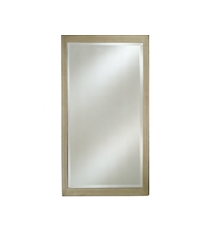 Afina EC11-2030-BS Estate 30" Rectangular Framed Wall Mount Bathroom Mirror in Brushed Silver