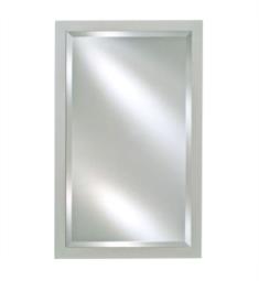 Afina EC11-2430-WT Estate 30" Rectangular Framed Wall Mount Bathroom Mirror in Satin White
