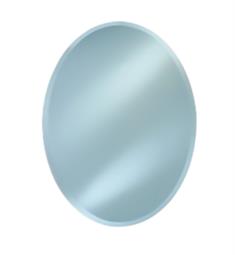 Afina RM-326 Radiance 26" Oval Frameless Beveled Wall Mount Bathroom Mirror