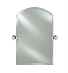 Afina RM-530-TS Radiance 30" Arch Top Frameless Beveled Wall Mount Bathroom Mirror with Transitional Tilt Brackets