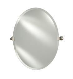 Afina RM-326-T Radiance 26" Oval Frameless Beveled Wall Mount Bathroom Mirror with Traditional Tilt Brackets