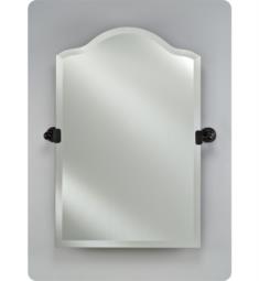 Afina RM-725-T Radiance 25" Scallop Top Frameless Wall Mount Bathroom Mirror with Traditional Tilt Brackets