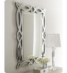 Afina ML-3242-S Modern Luxe 42" Scallop Framed Wall Mount Bathroom Mirror
