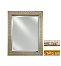 Afina SD1736RARS Signature 35" Recessed Aristocrat Framed Mirror Medicine Cabinet with Single Door