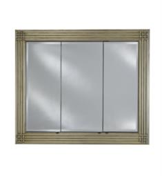Afina TD4234RBAR Vanderbilt 34" Recessed Baroque Framed Mirror Medicine Cabinet with Triple Door