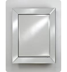 Afina SD-RAD-C-L Radiance Venetian 33 1/4" Recessed Contemporary Large Framed Mirror Medicine Cabinet with Single Door