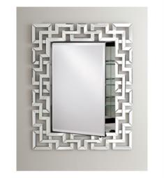 Afina SD-RAD-GK Radiance Venetian 36" Recessed Greek Key Contemporary Framed Mirror Medicine Cabinet with Single Door
