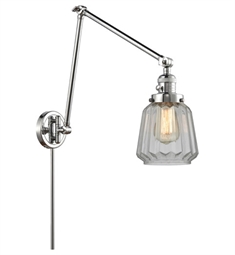 Innovations Lighting 238-G142 Chatham 8" One Light Up/Down Clear Glass Wall Sconce with Incandescent or LED Bulb Option