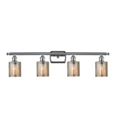Innovations Lighting 516-4W-G116 Cobbleskill 36" Four Light Wall Mount Mercury Glass Vanity Light with LED or Incandescent Bulb Option