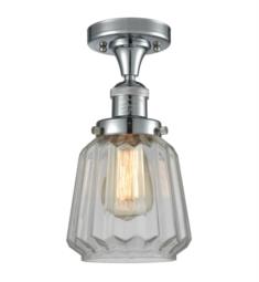 Innovations Lighting 517-1CH-G142 Chatham 6 1/4" One Light Clear Glass Semi-Flush Mount with LED or Incandescent Bulb Option