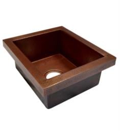 Native Trails CPS32 Manhattan 17" Single Bowl Drop-In Hand Hammered Copper Bar and Prep Sink