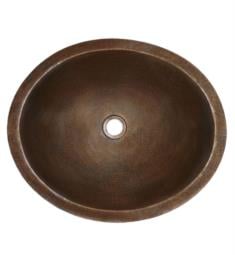 Native Trails CPS68 Classic 19" Single Bowl Hand Hammered Undermount Oval Bathroom Sink
