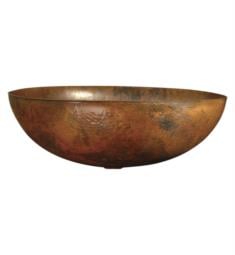 Native Trails CPS69 Maestro 17 1/4" Single Bowl Hand Hammered Oval Vessel Bathroom Sink