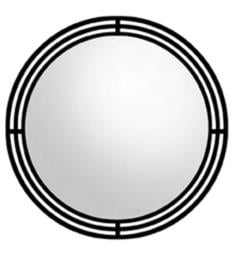 Native Trails MR708 Asana 31" Wrought Iron Framed Round Wall Mirror in Black