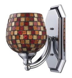 Elk Lighting 570-1-MLT Bath and Spa 1 Light 5" Incandescent Wall Mount Vanity Light with Multi Fusion Glass Shade