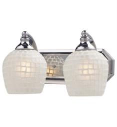 Elk Lighting 570-2-WHT-LED Bath and Spa 2 Light 14" LED Wall Mount Vanity Light with White Glass Shade