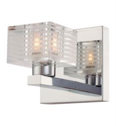 Elk Lighting BV311-90-15 Quatra 1 Light 4 3/4" LED Wall Mount Clear Glass Vanity Light in Chrome