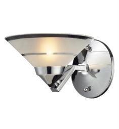 Elk Lighting 1470-1 Refraction 1 Light 7" Halogen Glass Shade Wall Sconce in Etched Clear Glass