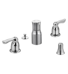 Moen TL5265 Chateau 5 1/8" Five Hole Deck Mounted Bidet Faucet with Lever Handles in Chrome