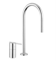 Zucchetti ZX3267.1880C3 Spin 15 3/4" Double Hole Deck Mounted Pull-Down Kitchen Faucet in Satin Nickel